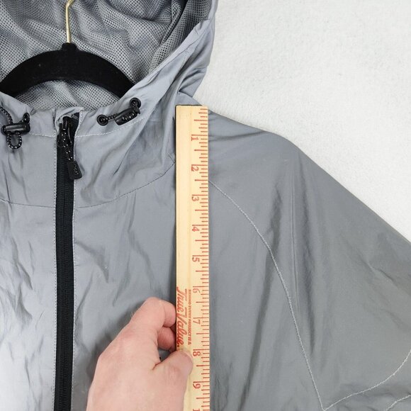 Imperial Motion Jacket Womens Small Silver Gray Camber Reflective Hooded Zip Up - Picture 8 of 16